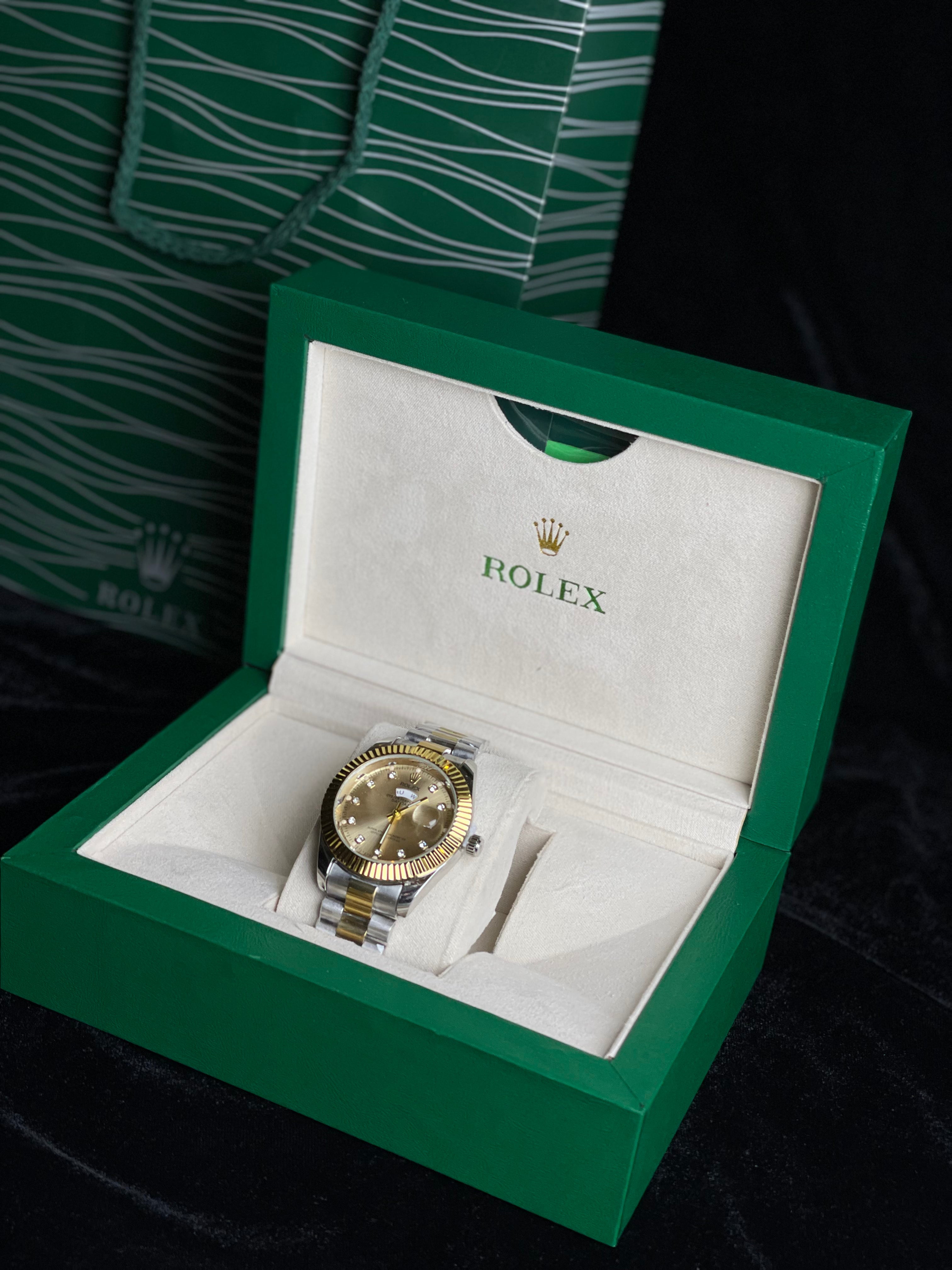 Rolex Day&date (Oyster Perpetual) Two Tone Silver