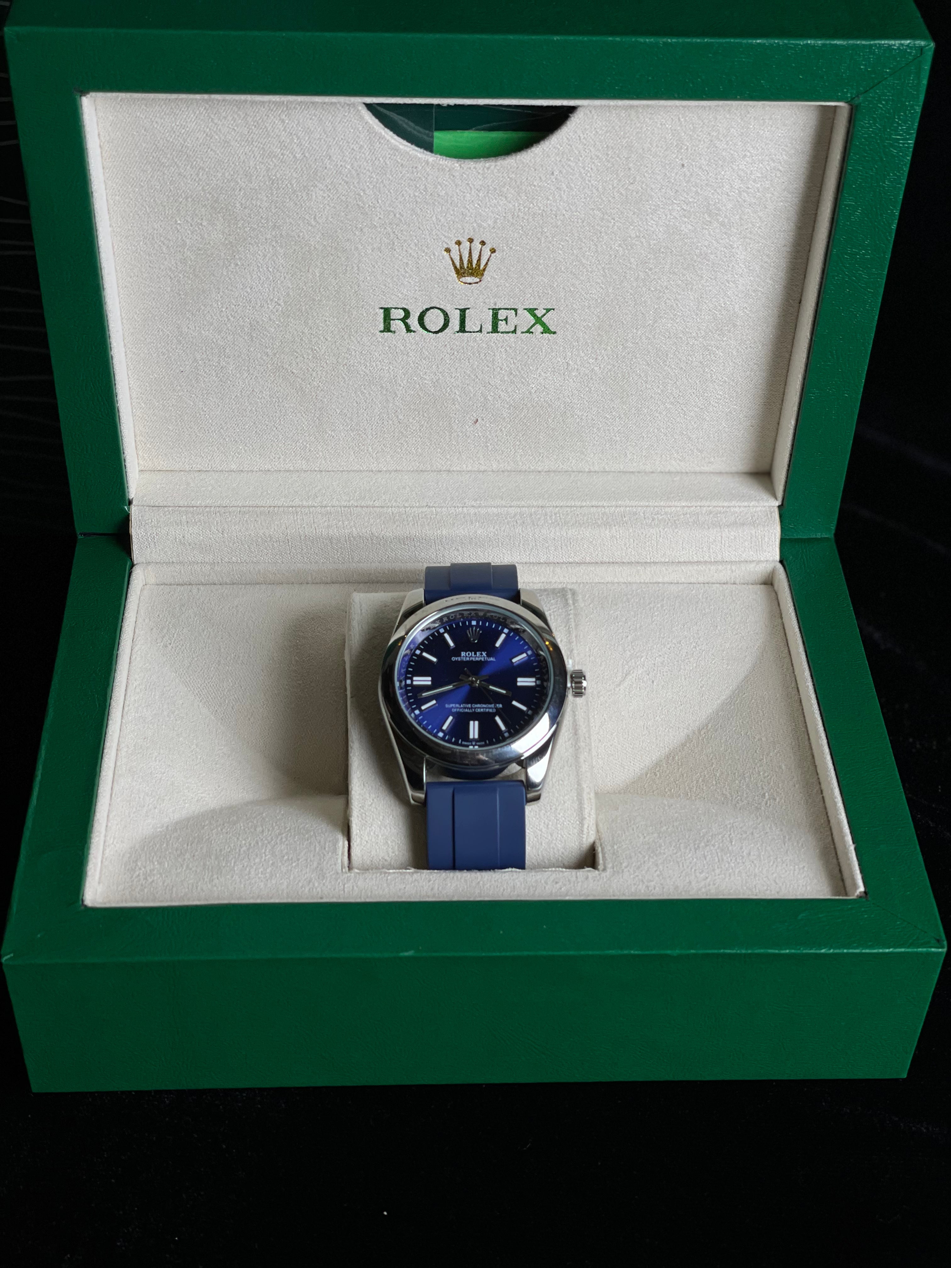 Rolex Oyster Perpetual Rubber Strip (Blue)