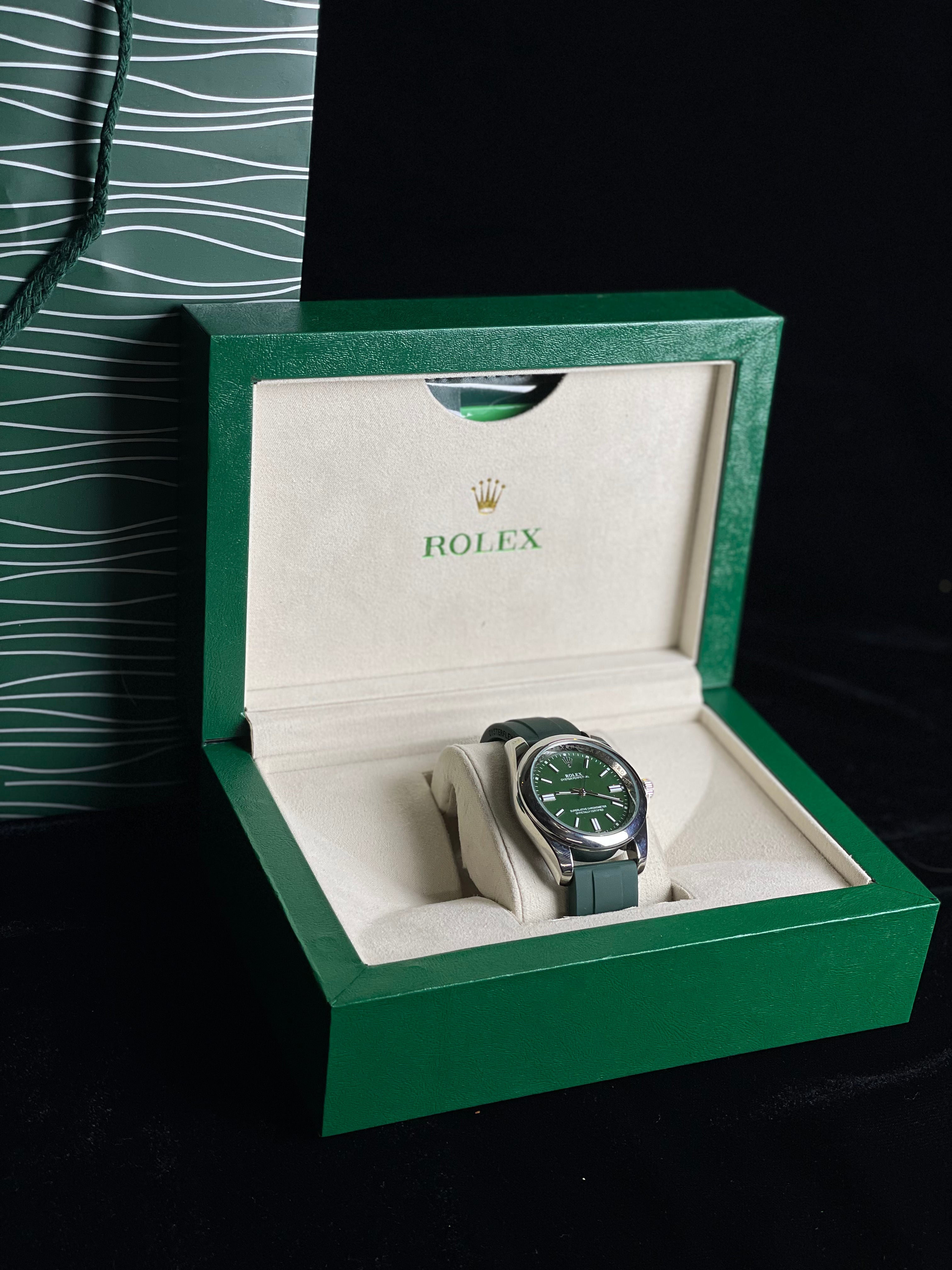 Rolex Oyster Perpetual Rubber Strip (Green)