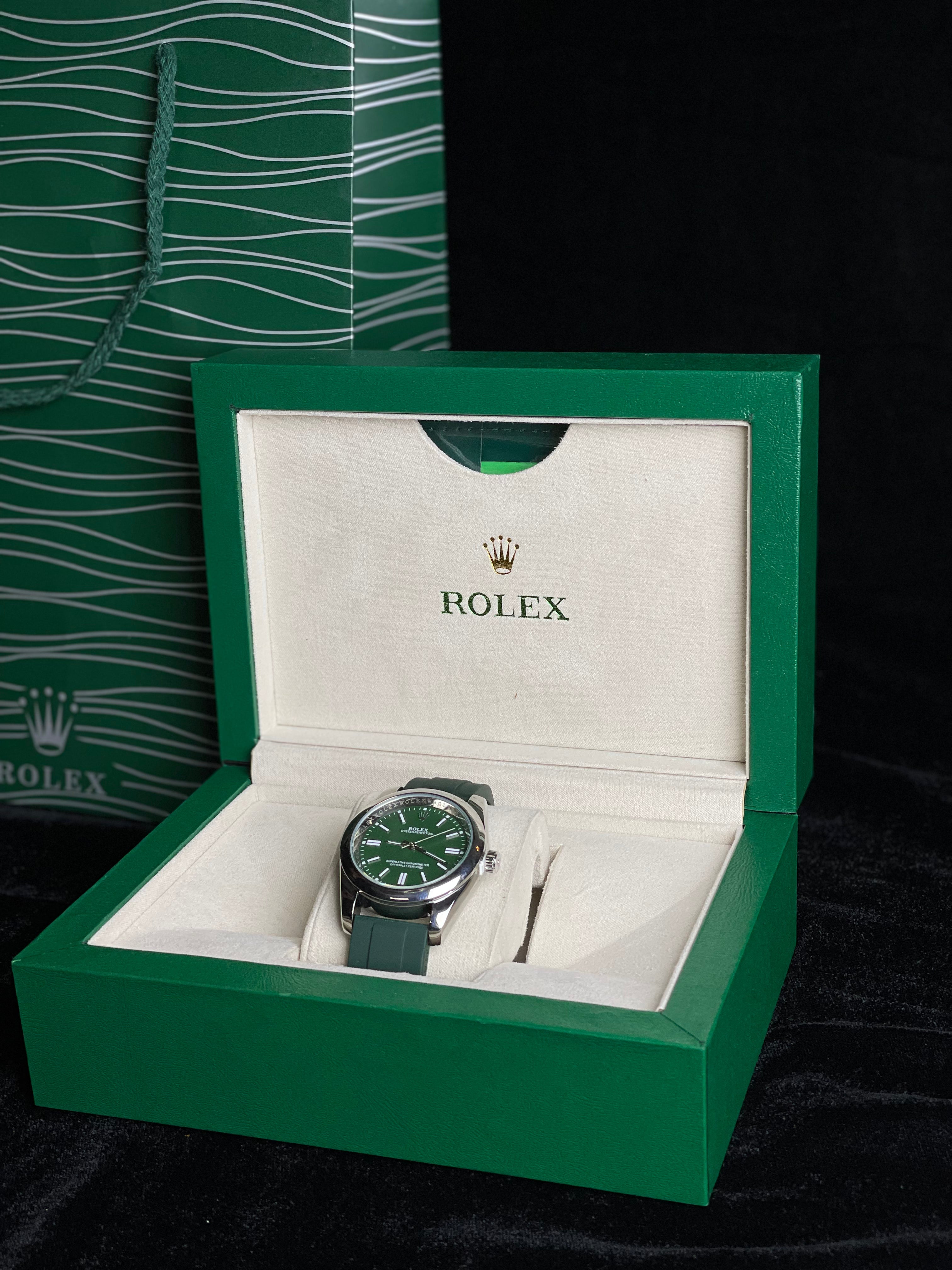 Rolex Oyster Perpetual Rubber Strip (Green)