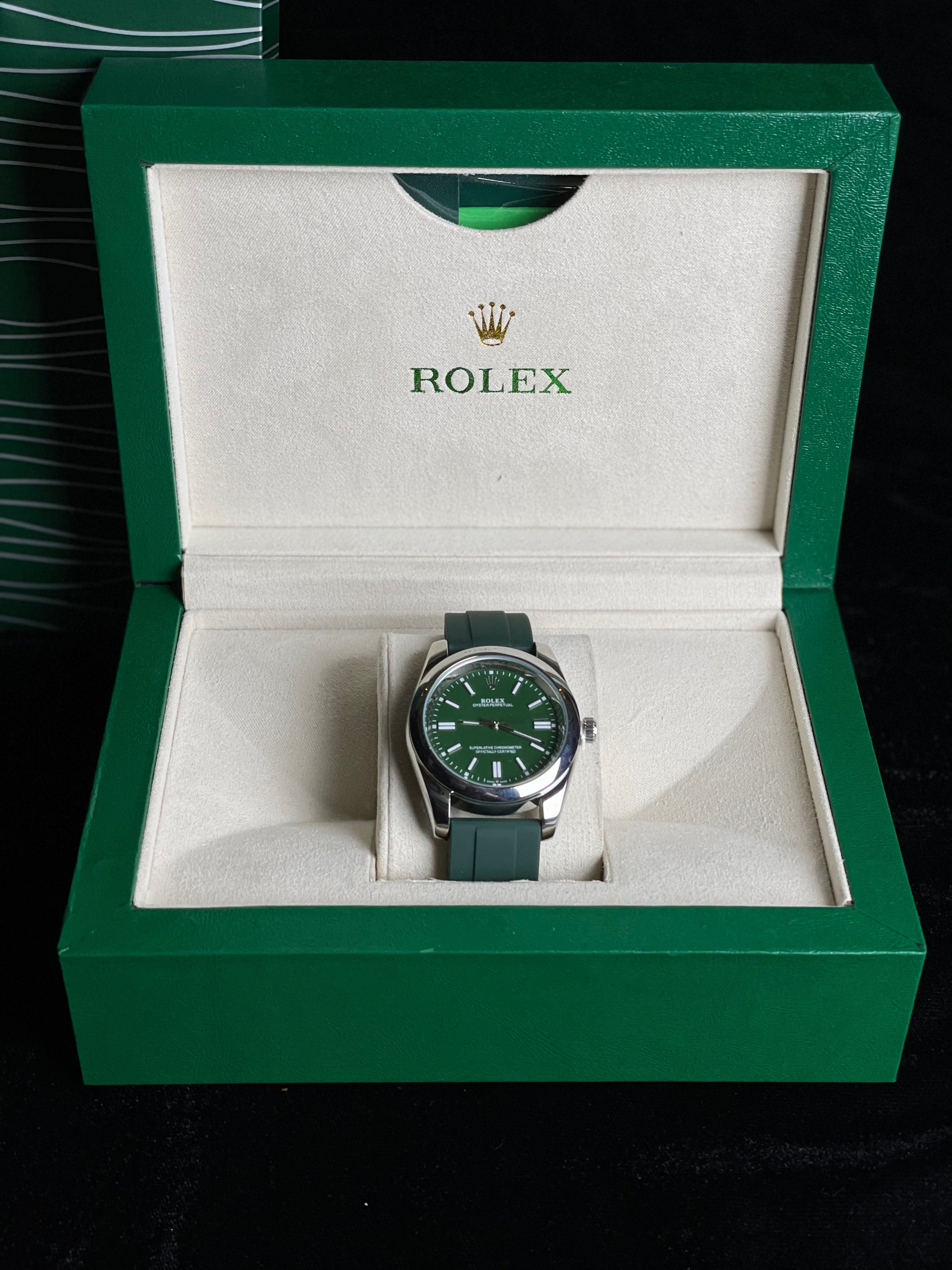 Rolex Oyster Perpetual Rubber Strip (Green)