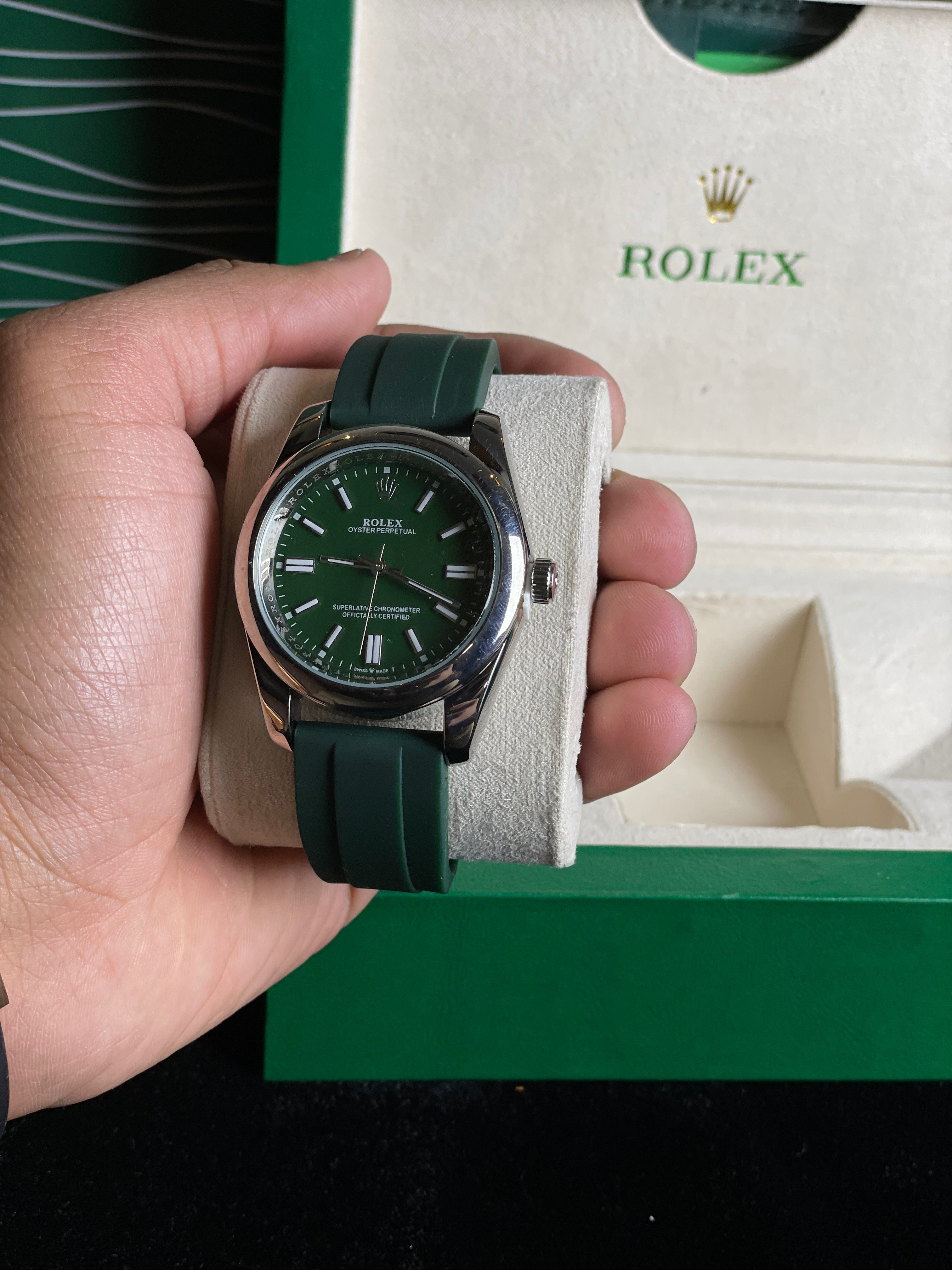 Rolex Oyster Perpetual Rubber Strip (Green)