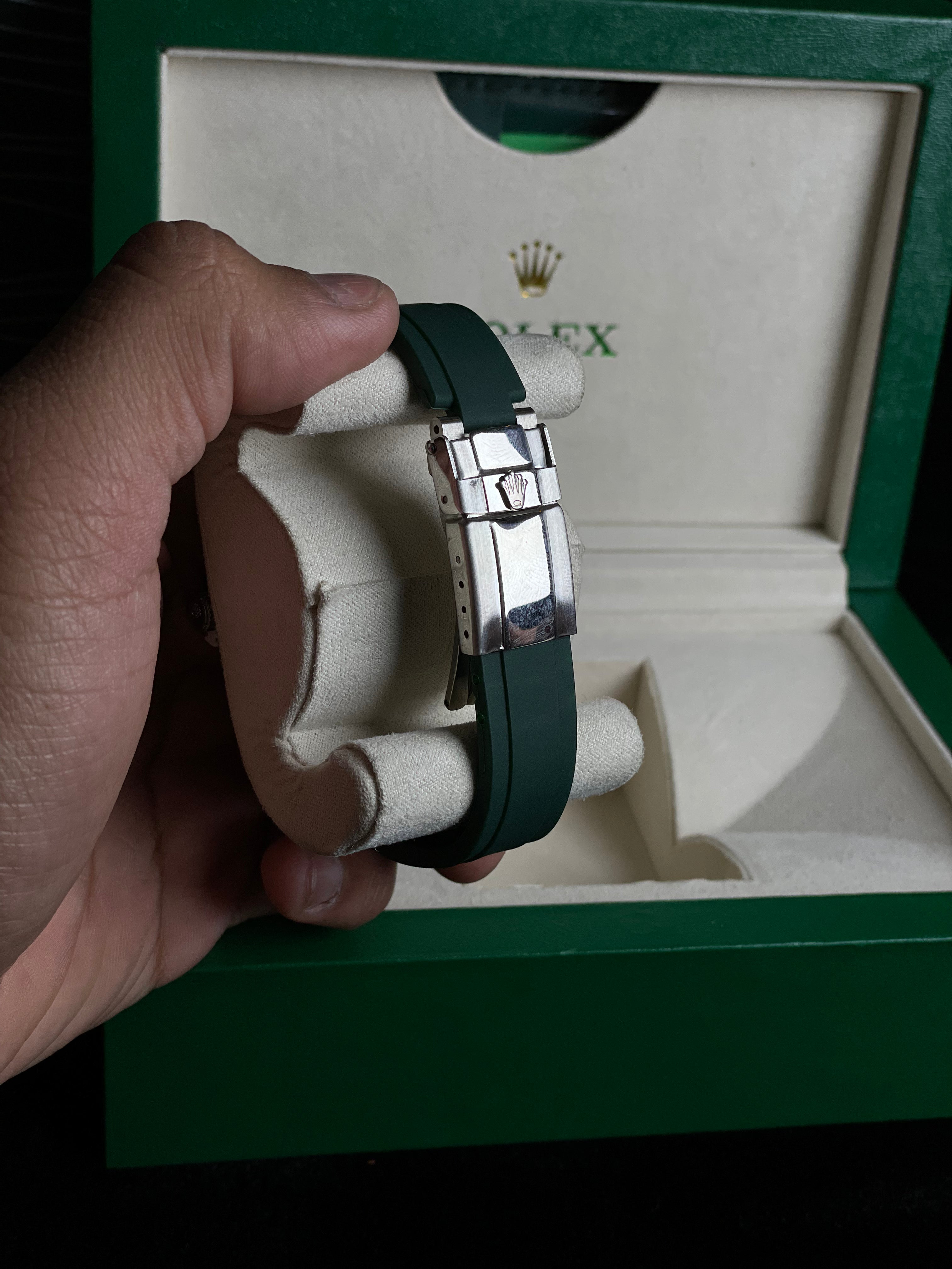 Rolex Oyster Perpetual Rubber Strip (Green)