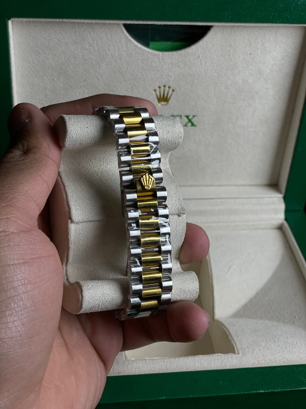 Rolex Day&date (Oyster Perpetual) Two Tone Silver